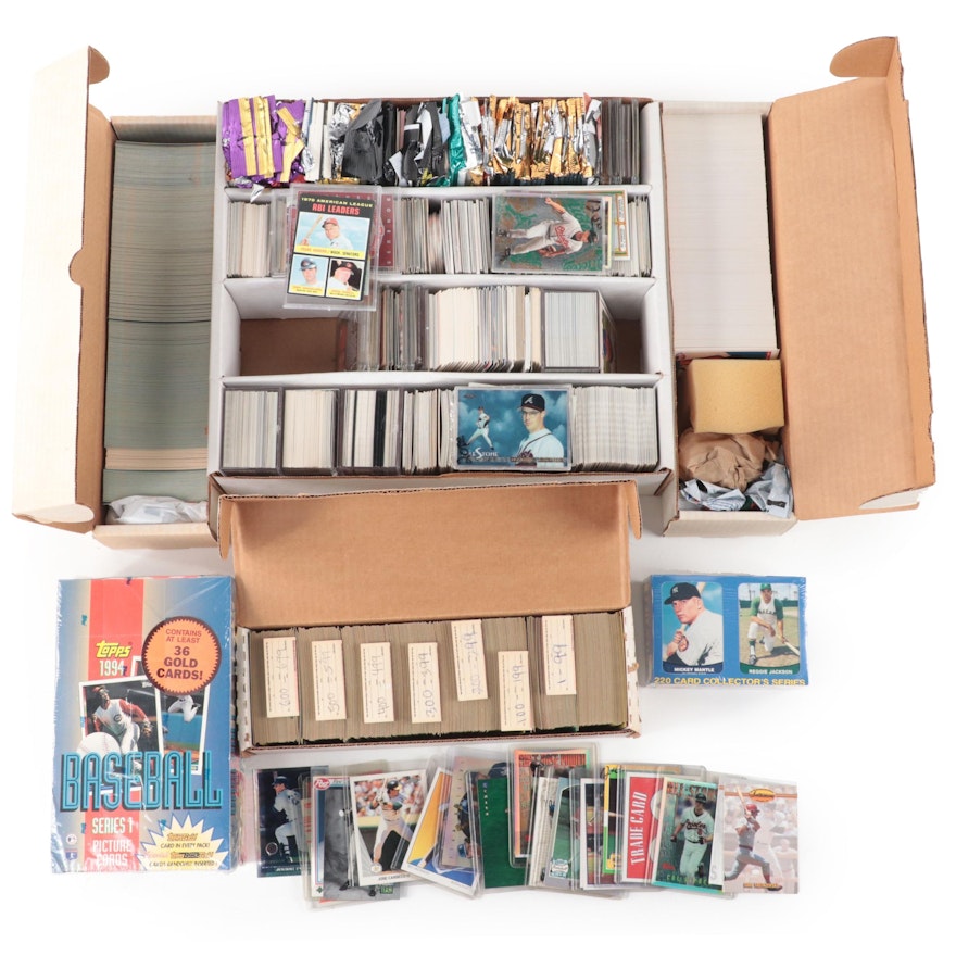 Topps, Other Baseball Cards With Sealed Sets, Ripken Jr., More, 1970s–2000s