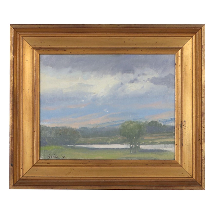 Landscape Oil Painting, 1992