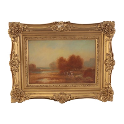 George Frederick Kaumeyer Landscape Oil Painting, Early 20th Century