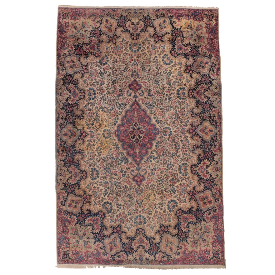 10'7 x 17'1 Hand-Knotted Persian Kerman Room Sized Rug