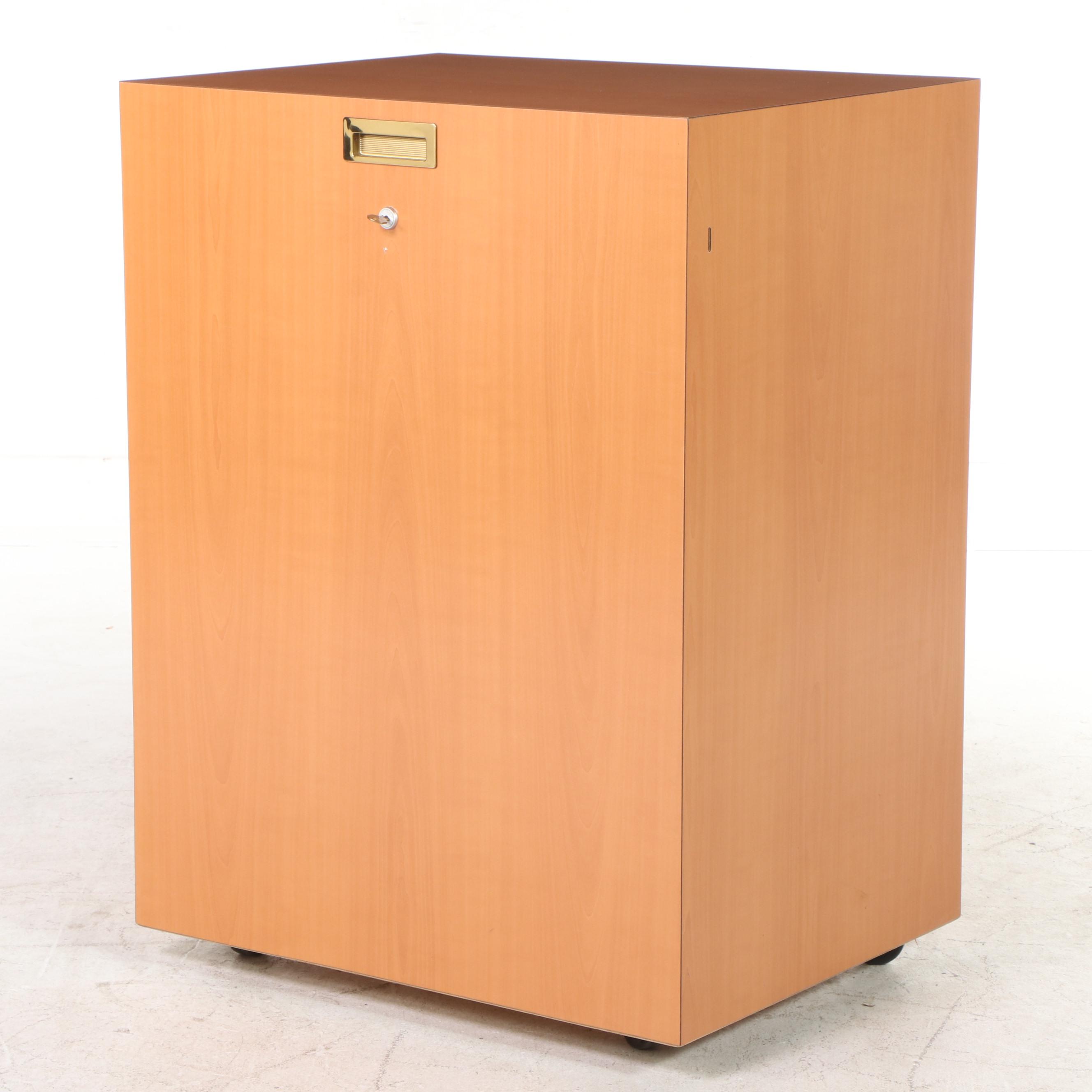 Wooden ThreeDrawer Filing EBTH