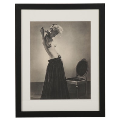 Richard McKinney Photogravure "Girl With Chair" From "Photo 1947," 1947