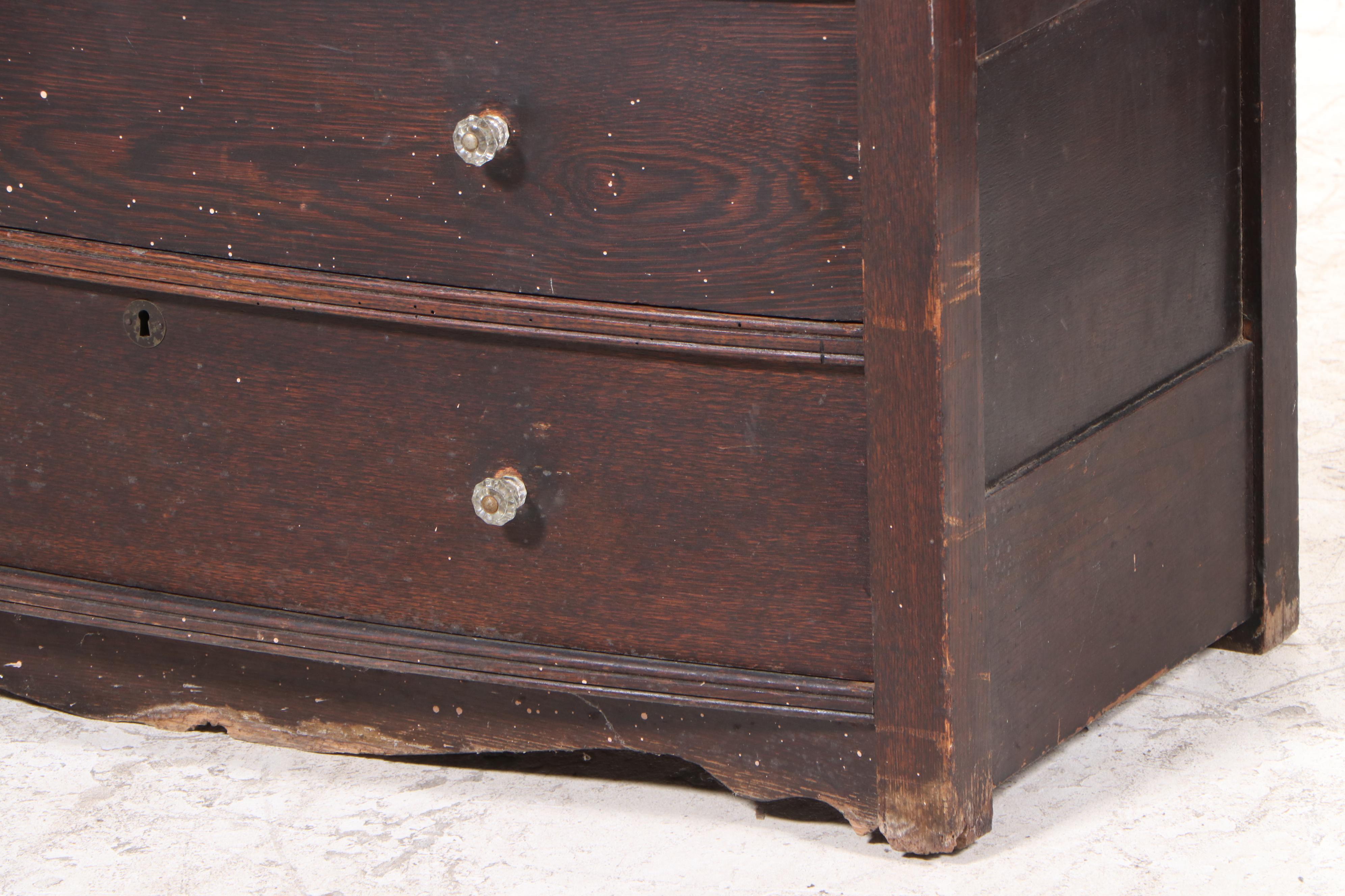 Late Victorian Oak SixDrawer Hat Box Chest, circa 1900 EBTH
