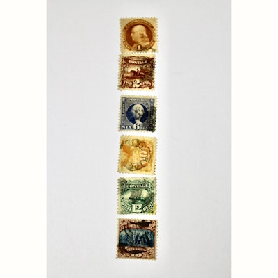 Six 1869 Pictorial Series Stamps