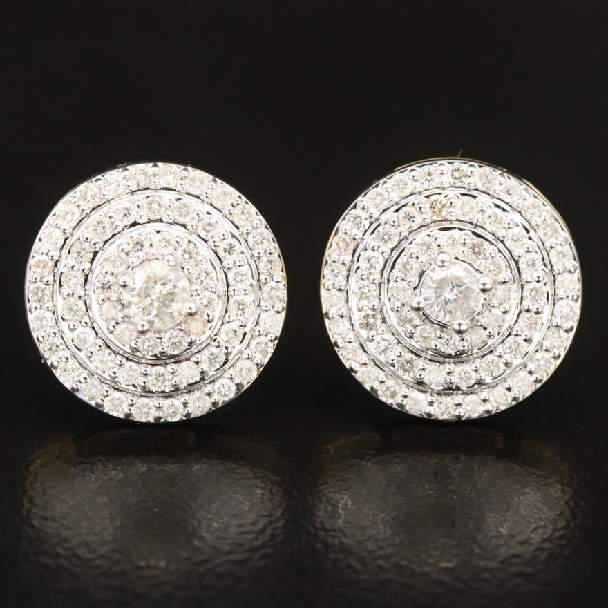 14K 0.87 CTW Diamond Earrings