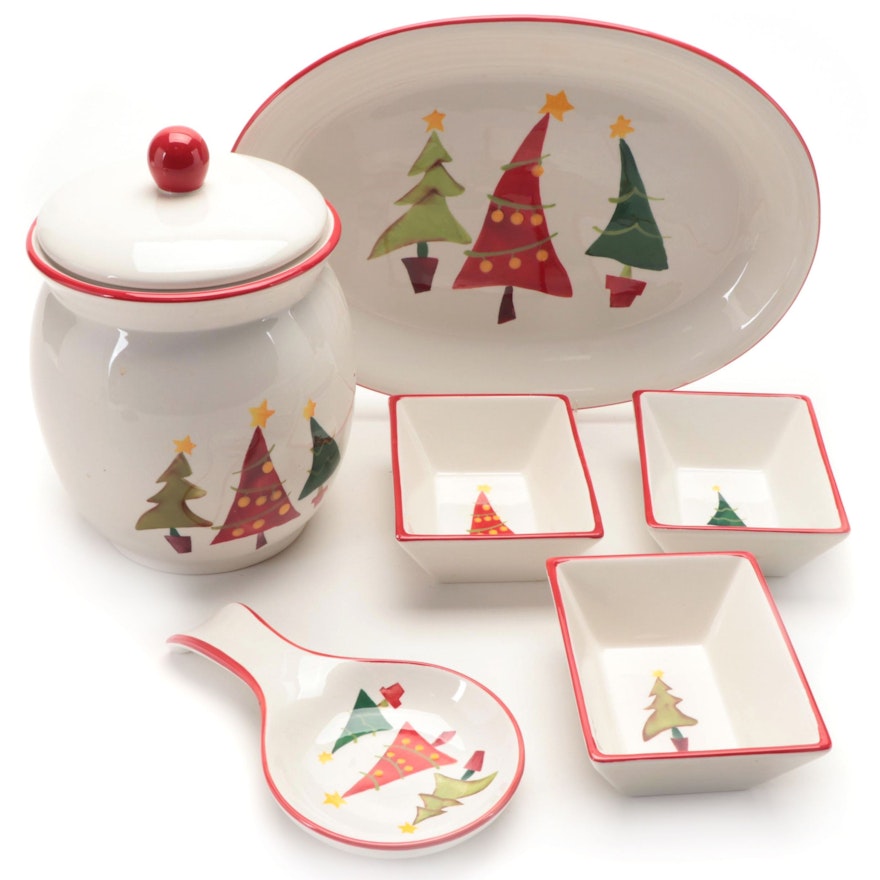 Crofton for Aldi Christmas Tree Motif Ceramic Tableware