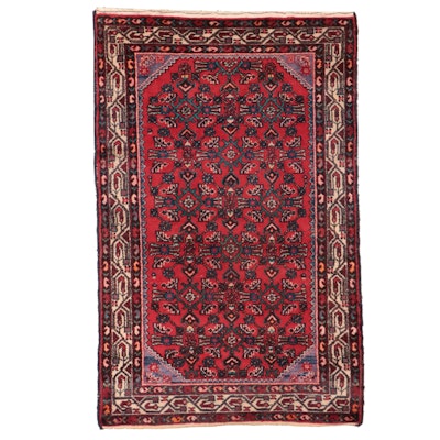 3'5 x 5'5 Hand-Knotted Persian Malayer Area Rug