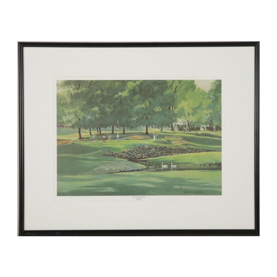 Richard E. Williams Offset Lithograph "The Country Club," Late 20th Century