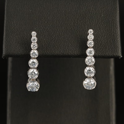 14K 1.27 CTW Lab Grown Diamond Graduated Earrings