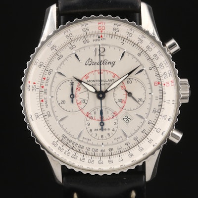 Breitling Montbrillant Navigier Automatic Chronograph Wristwatch