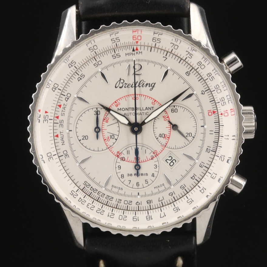 Breitling Montbrillant Navitimer Automatic Chronograph Wristwatch