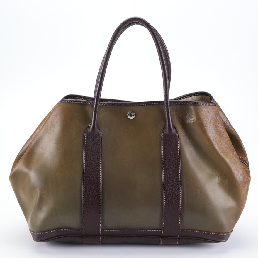Hermès Garden Party Tote in Amazonia Leather with Buffalo Leather Trim