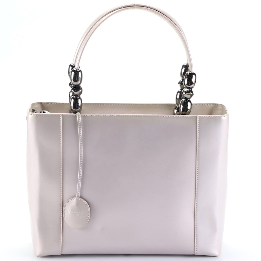Christian Dior Lady Perla Handbag in Patent Leather