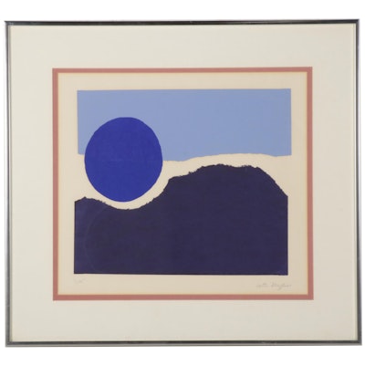 Carter Dreyfuss Abstract Serigraph, Late 20th Century