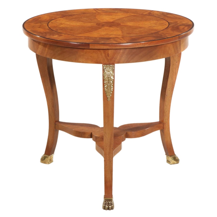 Baker Furniture Biedermeier Style Veneered Center Table, Late 20th Century
