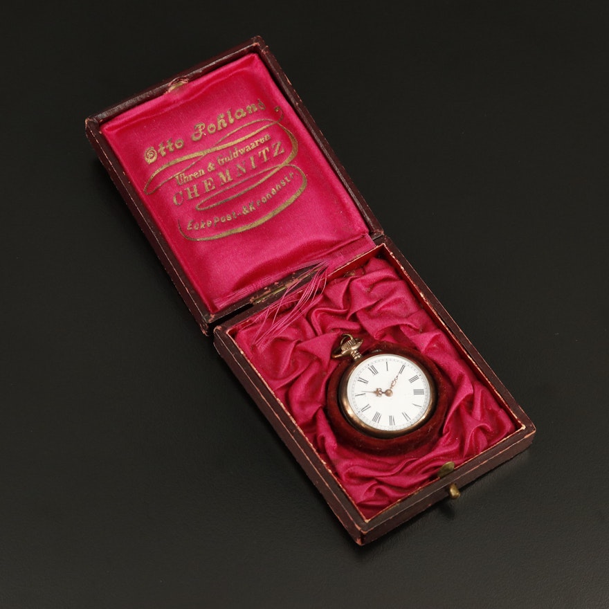 800 Silver Vintage Pocket Watch