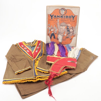 Yankiboy Play Clothes "Indian Chief" Children's Costume in Box, 1940s