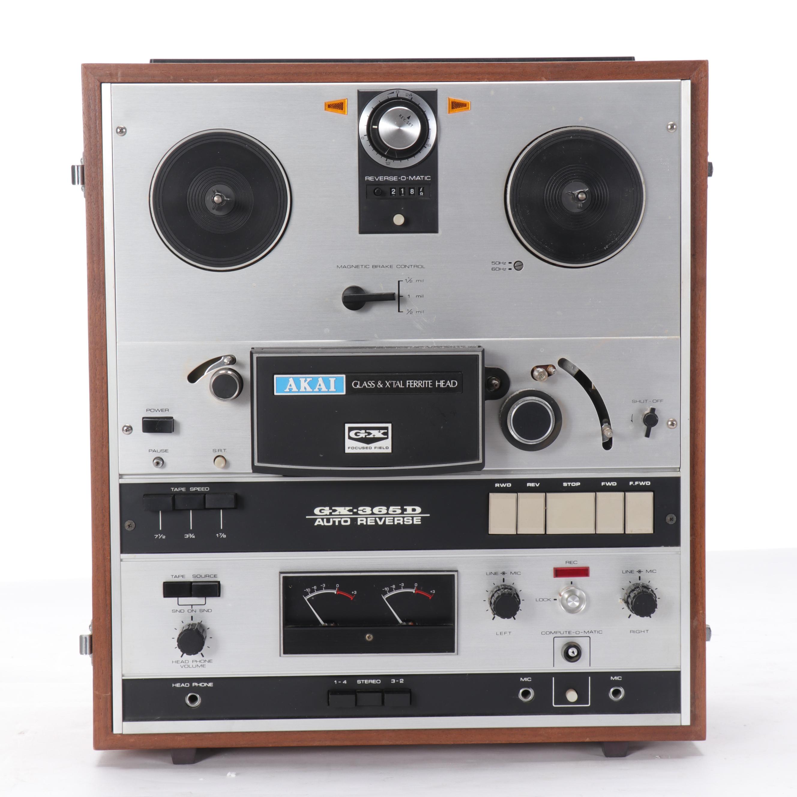 Akai GX-365D Auto Reverse Reel to Reel Recorder with Tape Collection | EBTH
