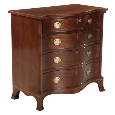 Baker "Williamsburg" Federal Style Mahogany Chest of Drawers, Late 20th Century