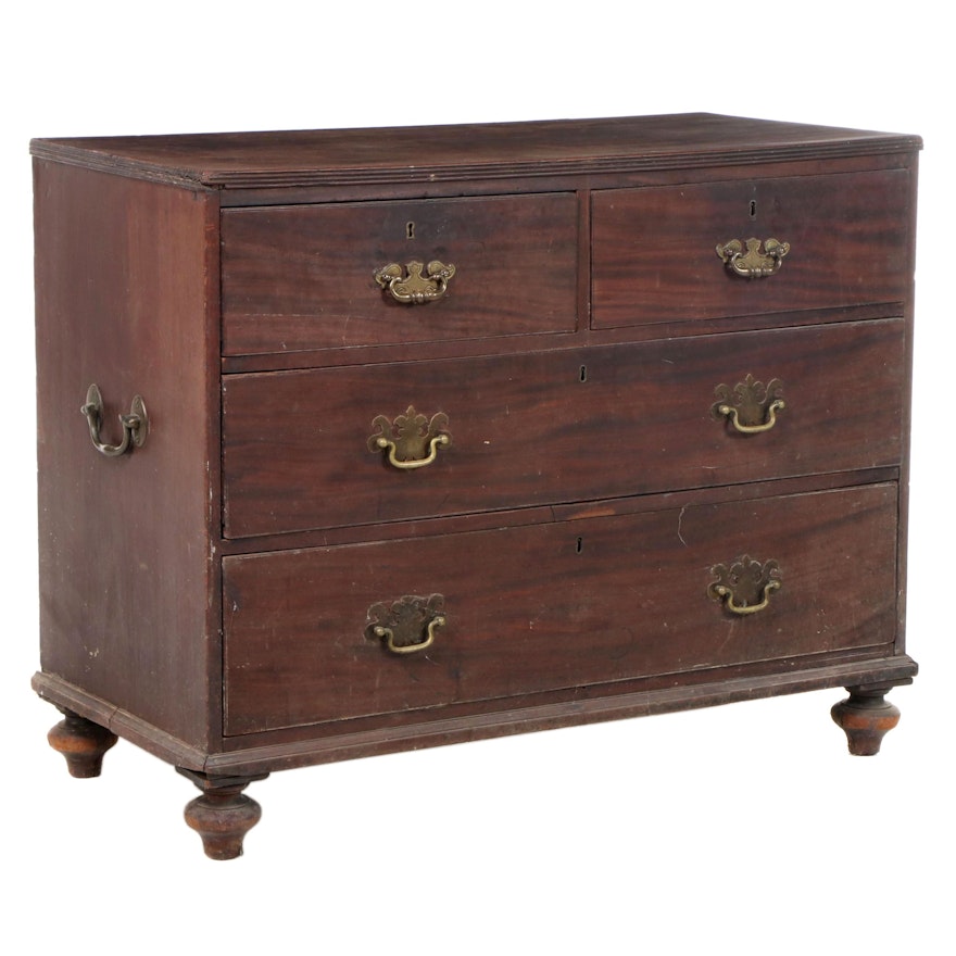 George III Mahogany Chest, Late 18th/Early 19th Century