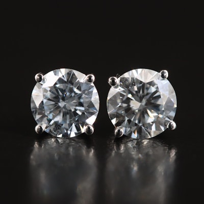 14K 1.56 CTW Lab Grown Diamond Stud Earrings
