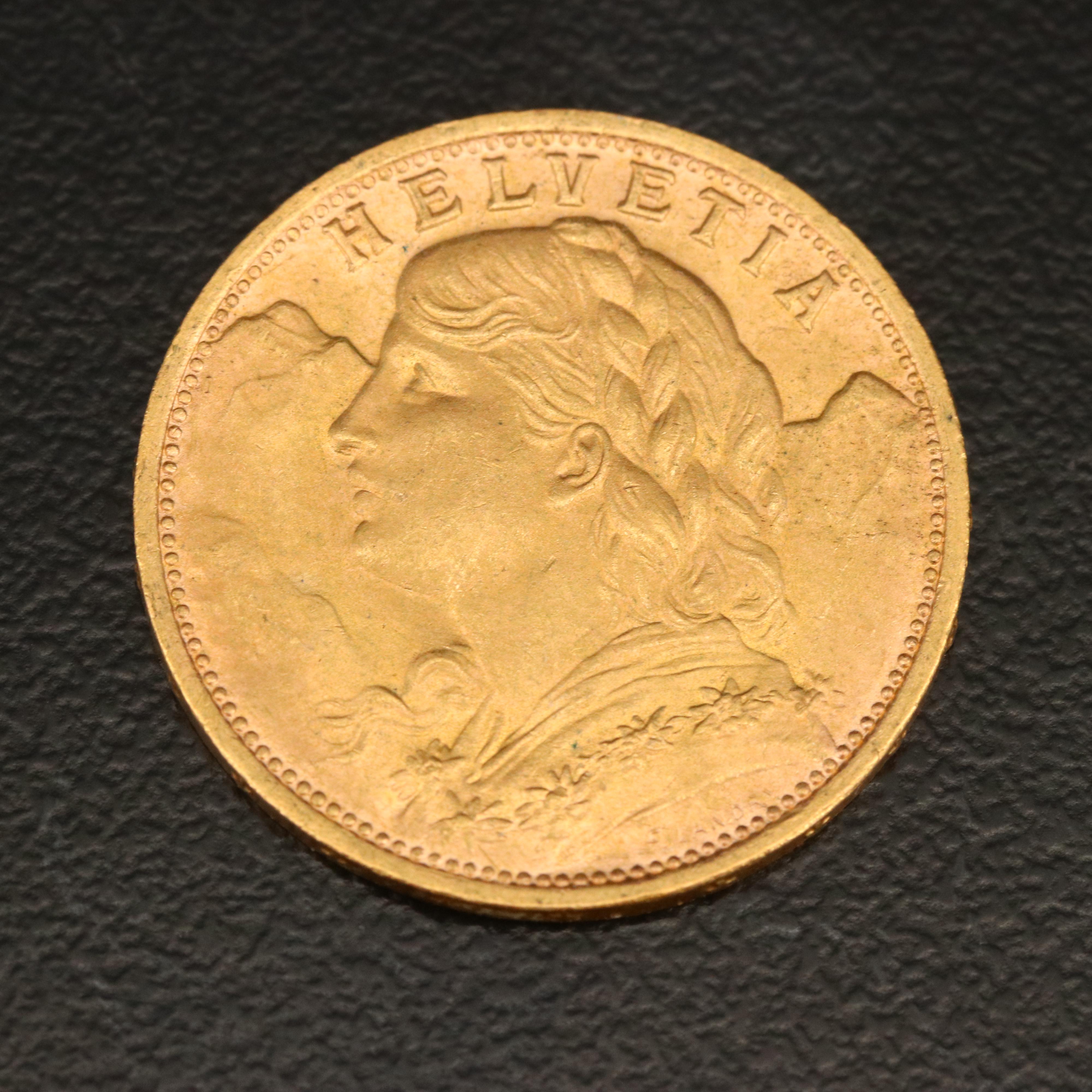 1927-B Switzerland Twenty Francs Gold Coin | EBTH