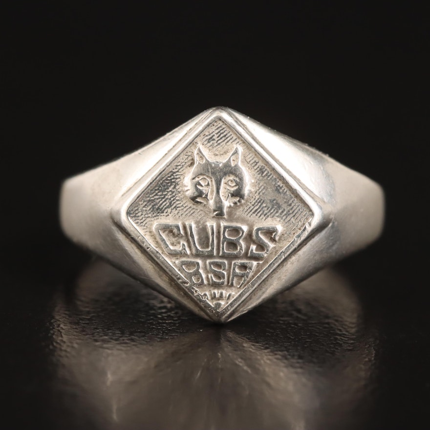 Boy Scouts of America Sterling Cub Scout Ring