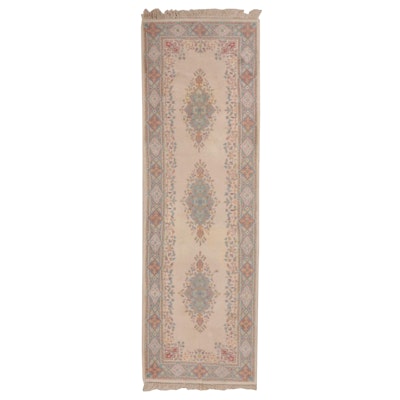 2'6 x 8'1 Hand-Knotted Pesian Kerman Carpet Runner