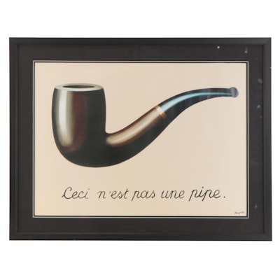 Offset Lithograph After René Magritte "Ceci n'est pas une pipe"