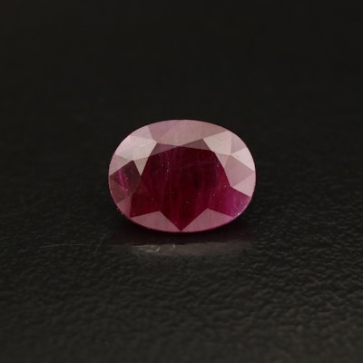 Loose 2.41 CT Burmese Ruby with GIA Report