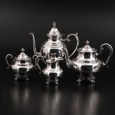 Reed & Barton "Regent" Silver Plate Tea and Coffee Set, 1940