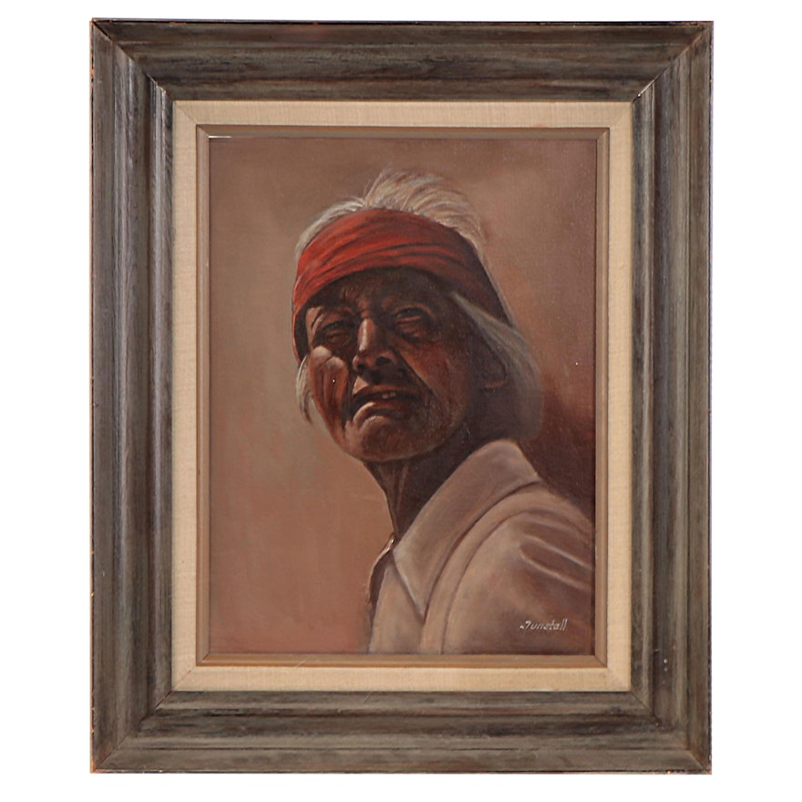 Harry Mark Tunstall Portrait Oil Painting