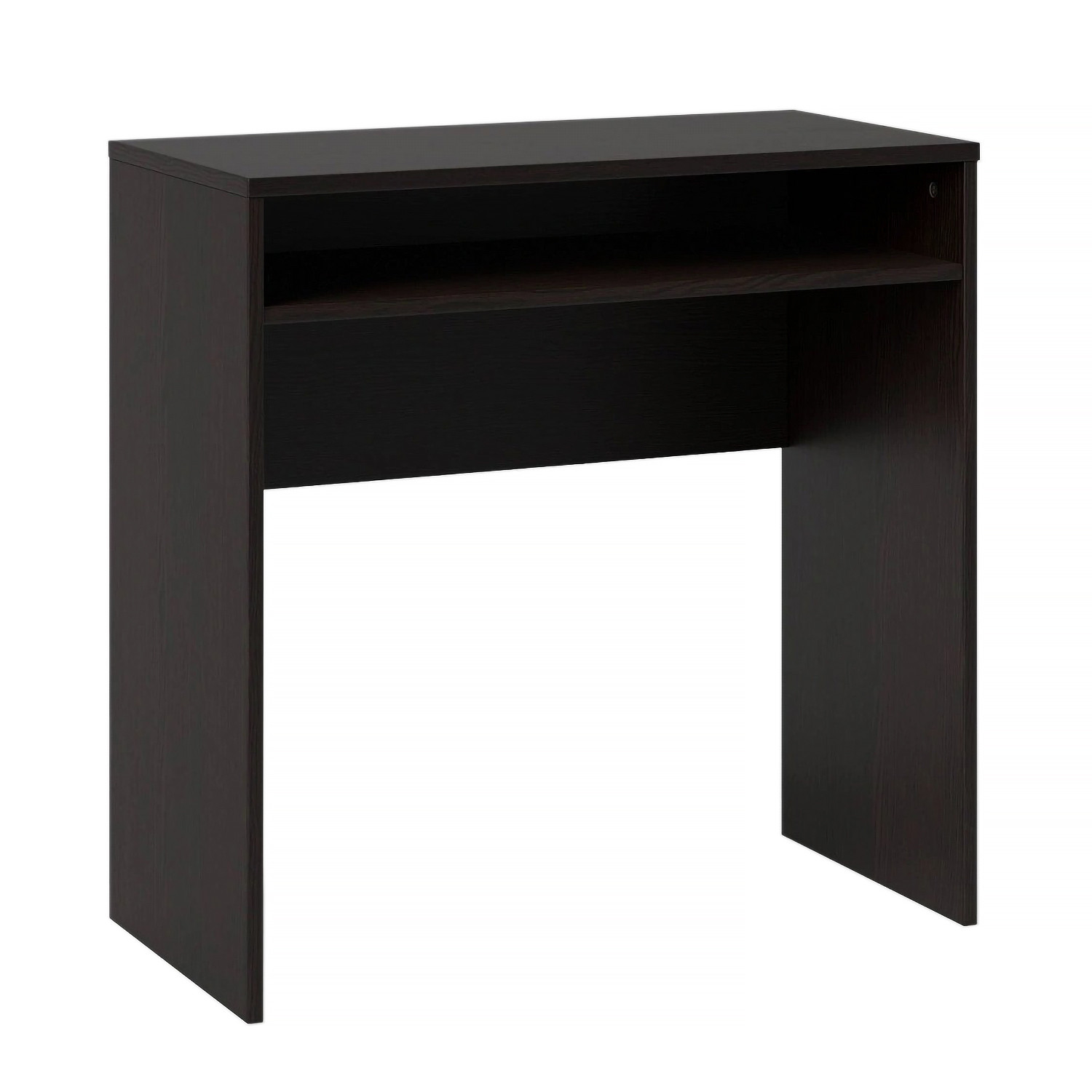 Room Essentials Compact Desk in Black Wood Grain EBTH