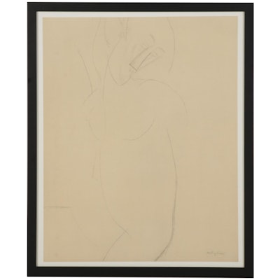 Collotype After Amedeo Modigliani "Nudo femminile," 1959