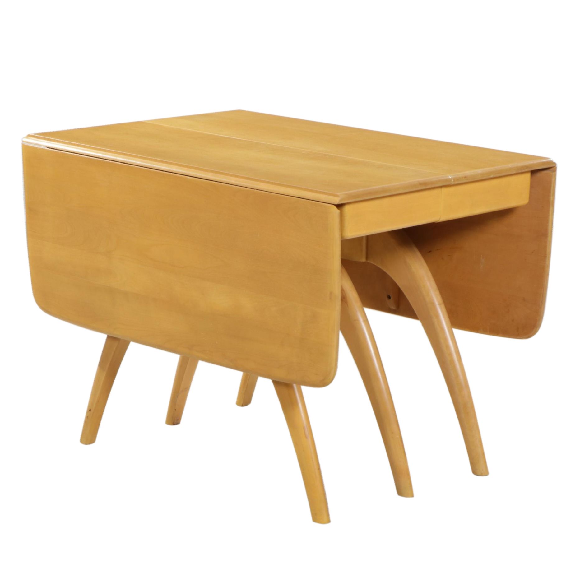 HeywoodWakefield Mid Century Modern Birch Butterfly DropLeaf Dining Table EBTH