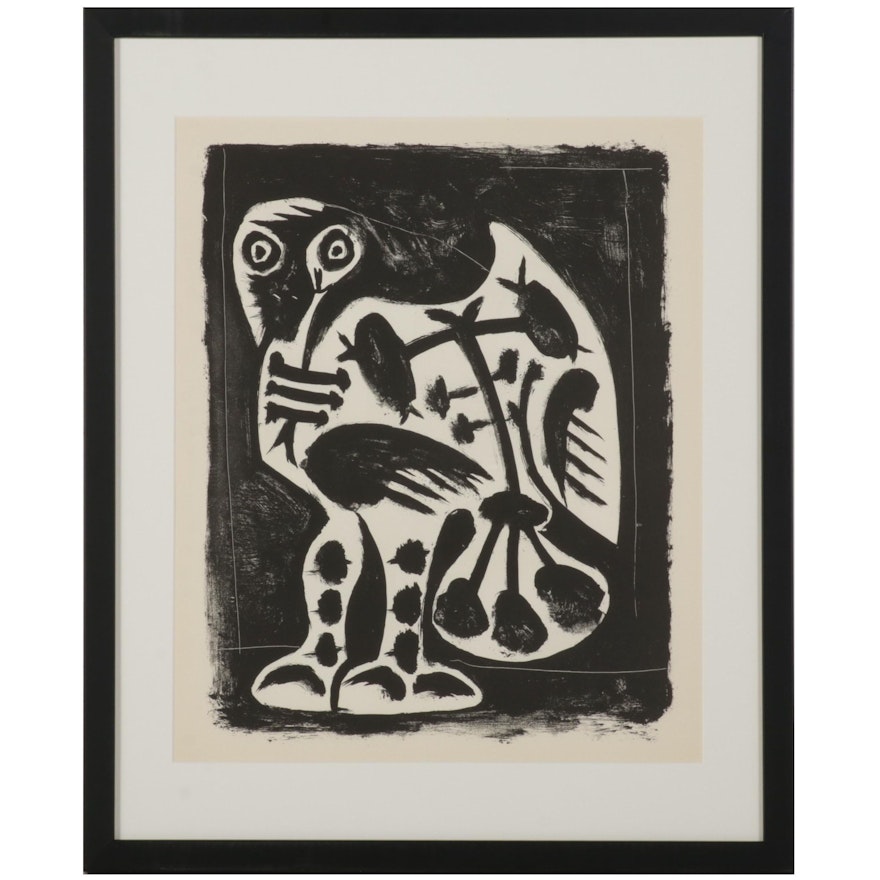 Lithograph After Pablo Picasso "Le Grand Hibou," 1959