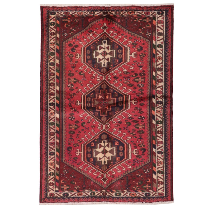 3'6 x 5'3 Hand-Knotted Persian Lurs Area Rug