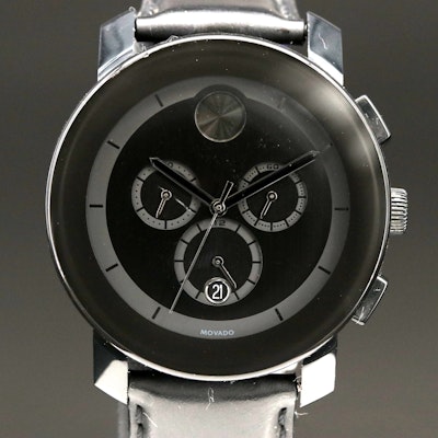 Movado Bold Black-Out Chronograph Quartz Wristwatch