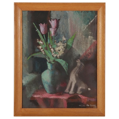 Hazel McClain Still Life Oil Painting "Spirit of Spring," 1958
