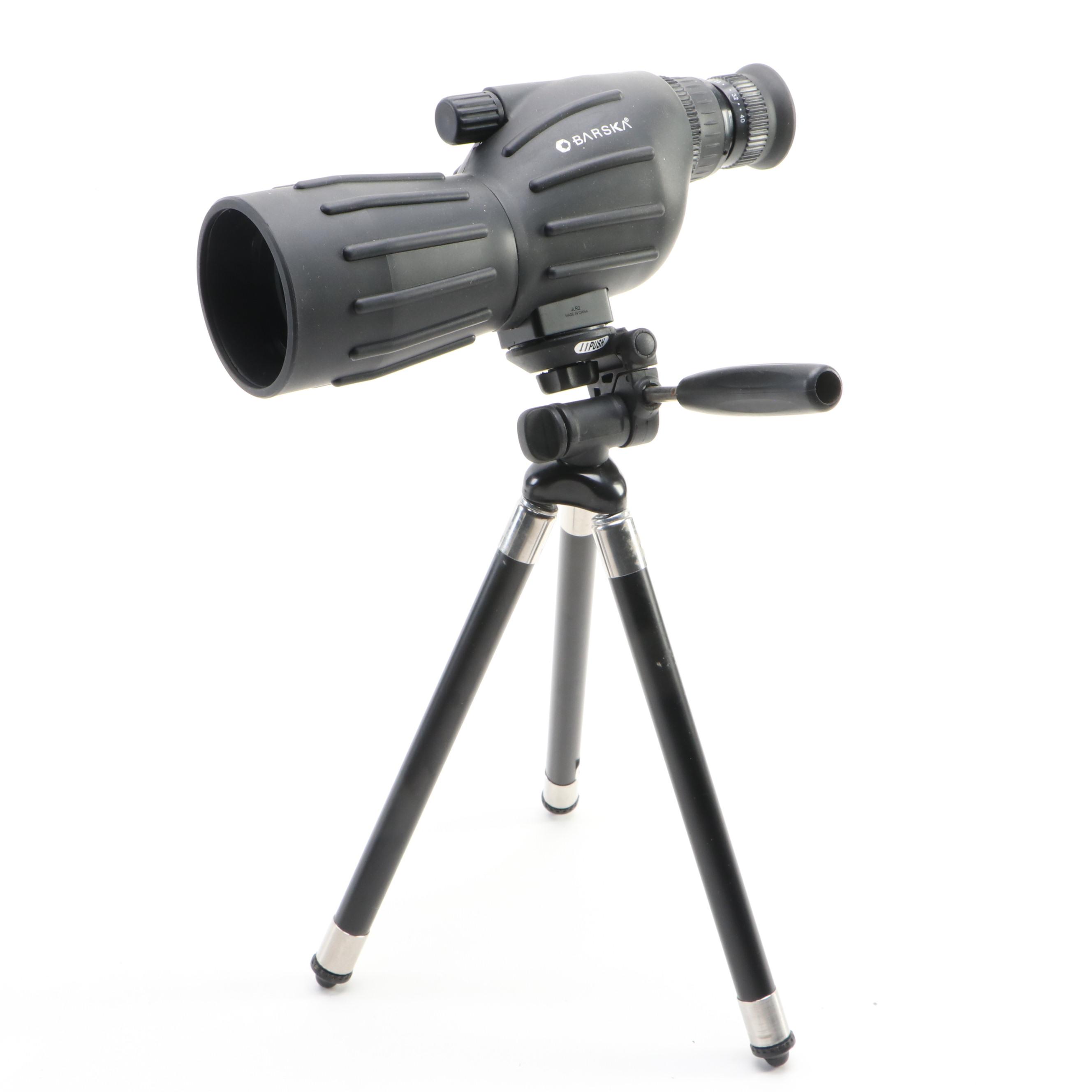 Barska Spotting Scope and Binoculars with Tasco Rifle Scope EBTH