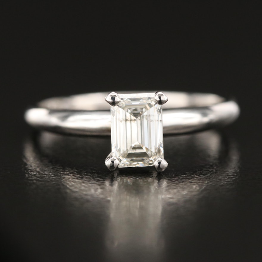 14K 0.75 CT Lab Grown Diamond Solitaire Ring