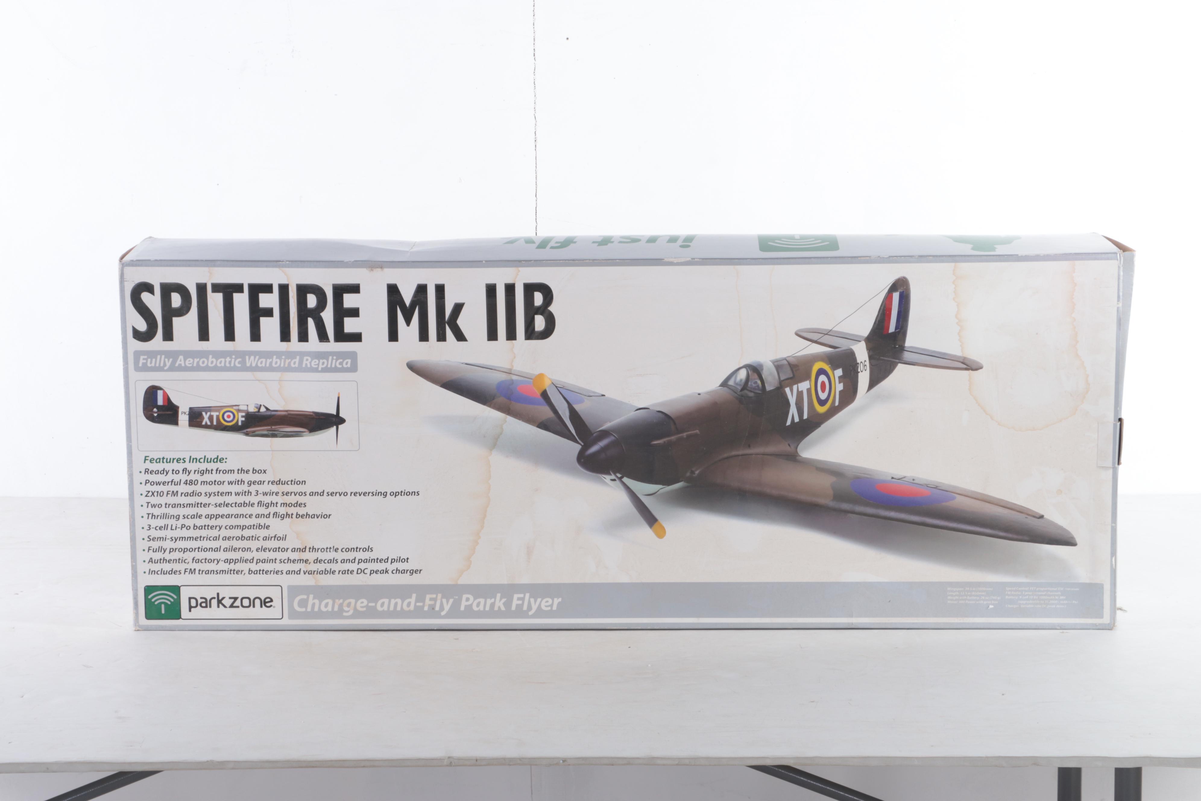 Parkzone Supermarine Spitfire Mk IIB Remote-Control Model WWII Airplane ...