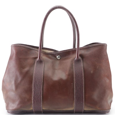 Hermès Garden Party Tote in Amazonia Leather with Buffalo Leather Trim
