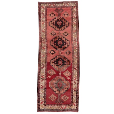 3'8 x 9'9 Hand-Knotted Persian Hamadan Long Rug