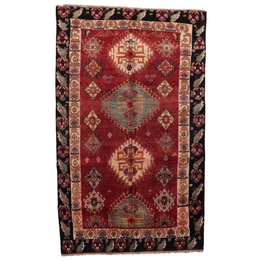 4'8 x 7'11 Hand-Knotted Persian Qashqai Area Rug