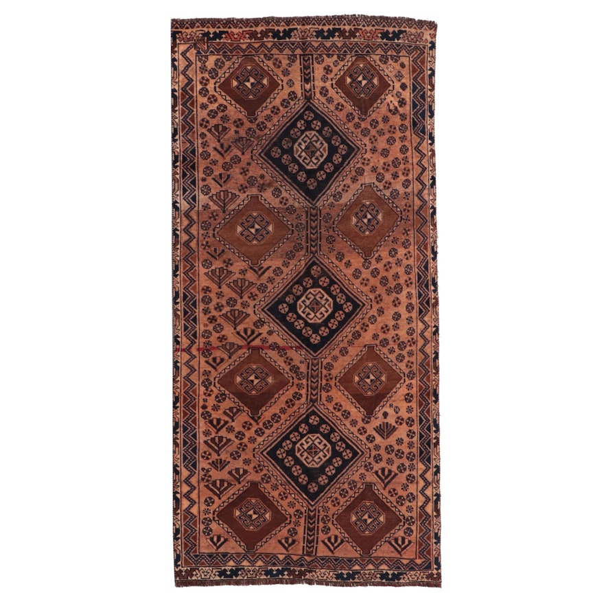4'4 x 9'1 Hand-Knotted Persian Yalameh Area Rug