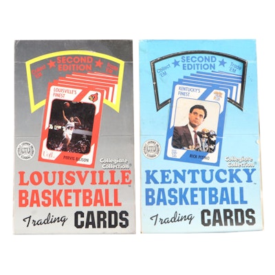 1989 Collegiate Collection Kentucky, Louisville Basketball Unopened Wax Packs
