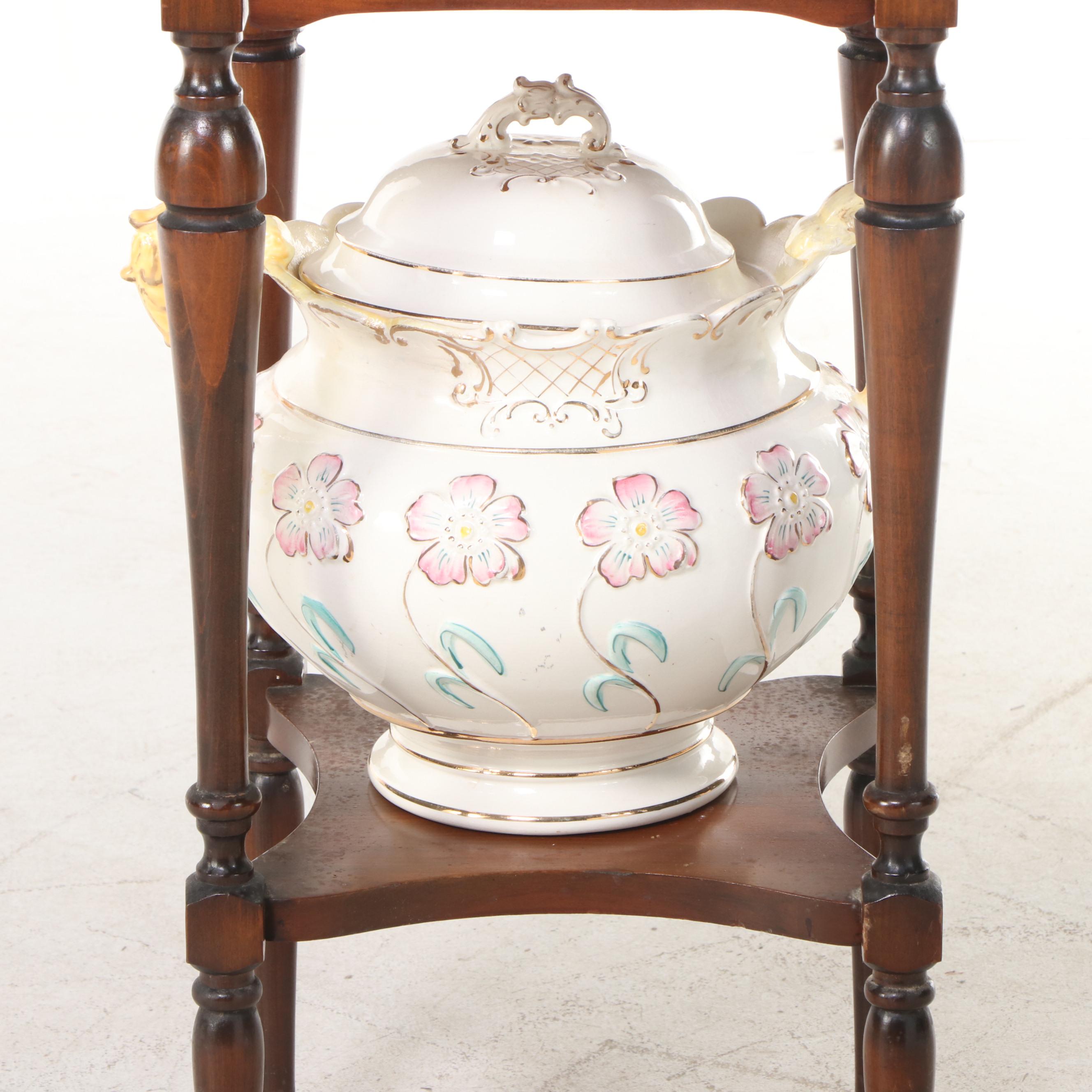 Washstand with Pitcher and Basin Set and Chamber Pot EBTH