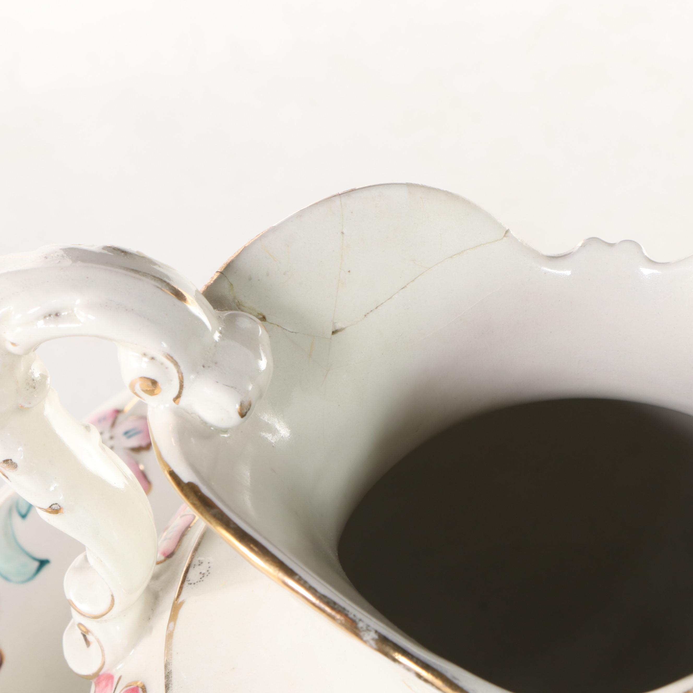 Washstand with Pitcher and Basin Set and Chamber Pot EBTH