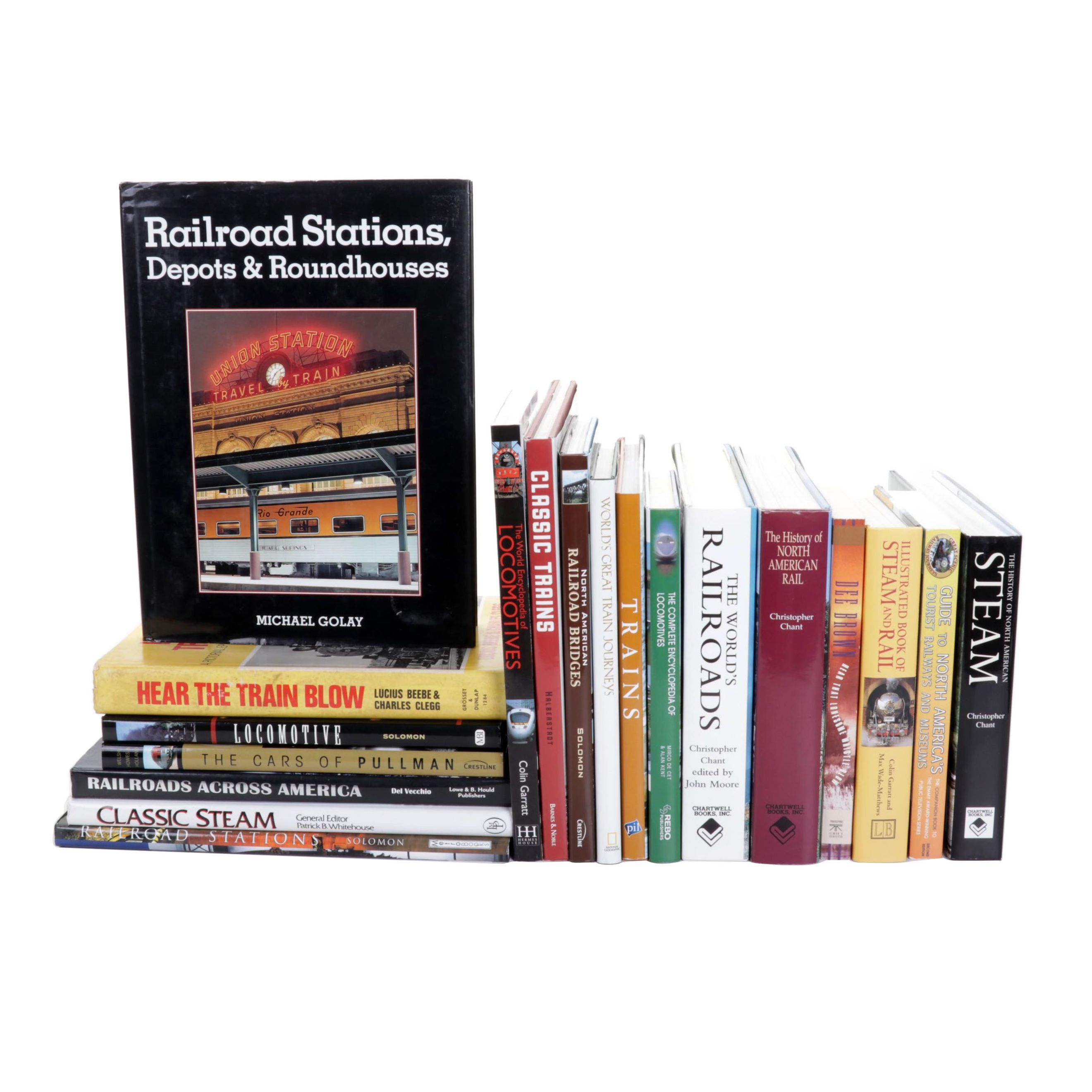 History of Trains and Train Travel Book Collection EBTH